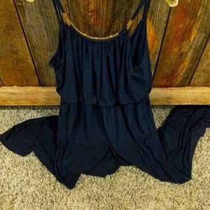 Women's XL Navy Blue Dress Pants Romper